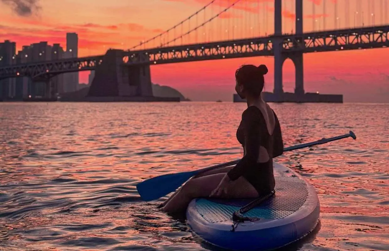 Busan Gwangalli Sunset SUP Paddleboard Tour | Special Program with Coaches, Photo Service