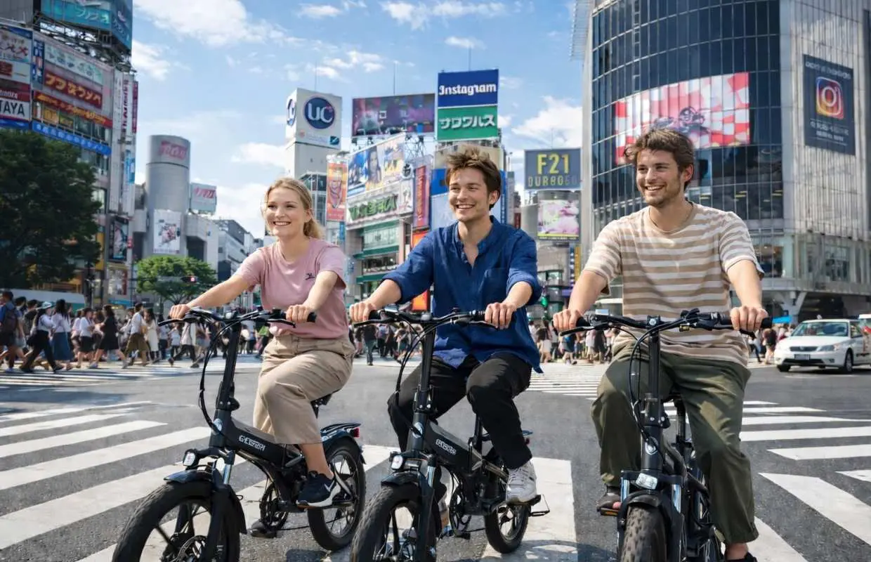 東京 3 小時電動自行車之旅｜遊覽東京著名景點・澀谷・新宿・皇居｜私人專屬團