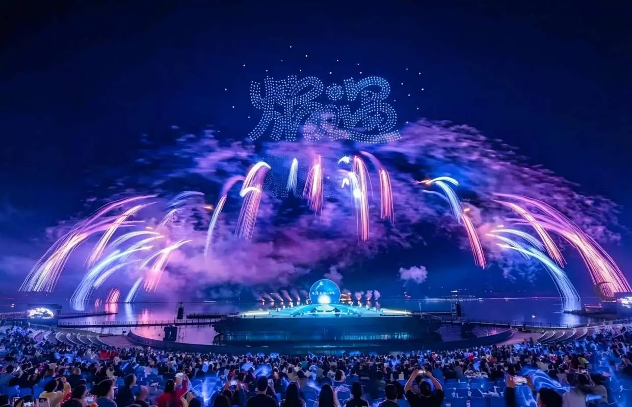 湖光賞花火｜重慶長壽湖天空劇院煙花一日遊