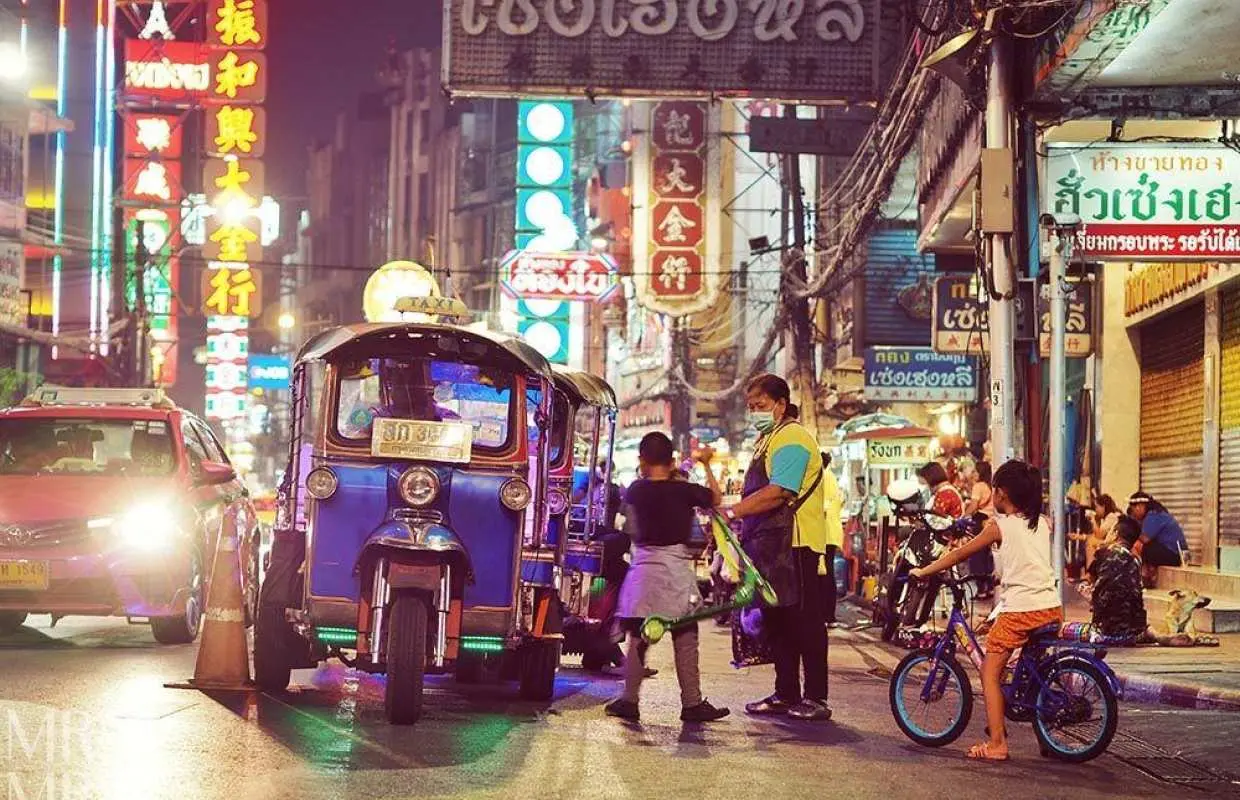 Bangkok Night Tuk-Tuk Tour with Chinatown Dinner & Hotel Transfers | Thailand