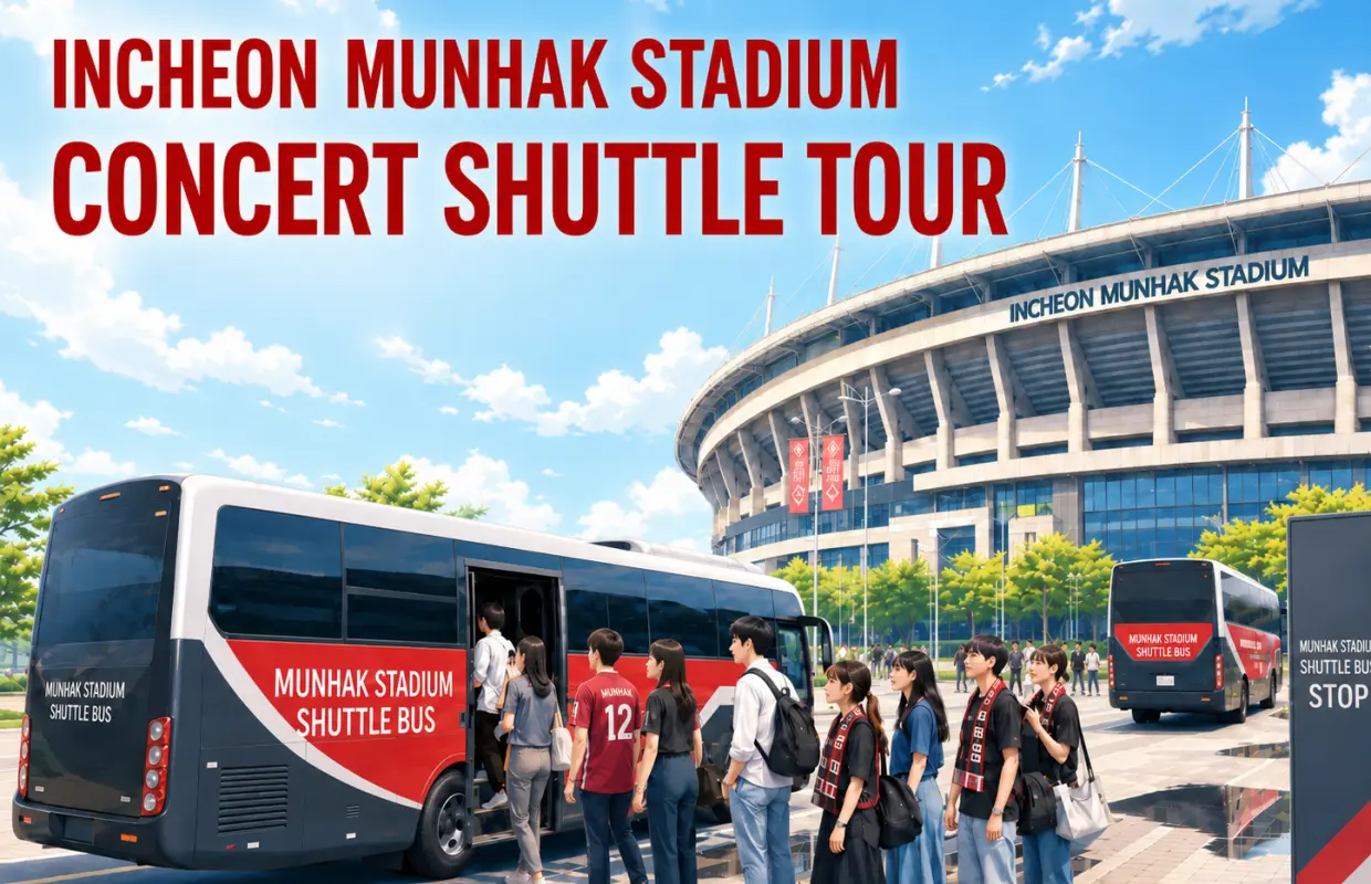 [KKday Exclusive] Incheon Munhak Stadium Shuttle DAY Tour : Round Trip, One way Transportation from Seoul | South Korea