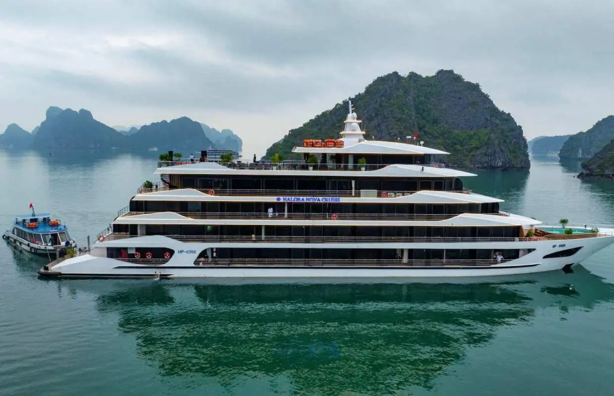 [NEW LAUNCHED] Halora Nova Cruise 2 Days 1 Night | Luxury Lan Ha Bay Experience – Dark & Bright Cave & Ao Ech Lagoon, Vietnam
