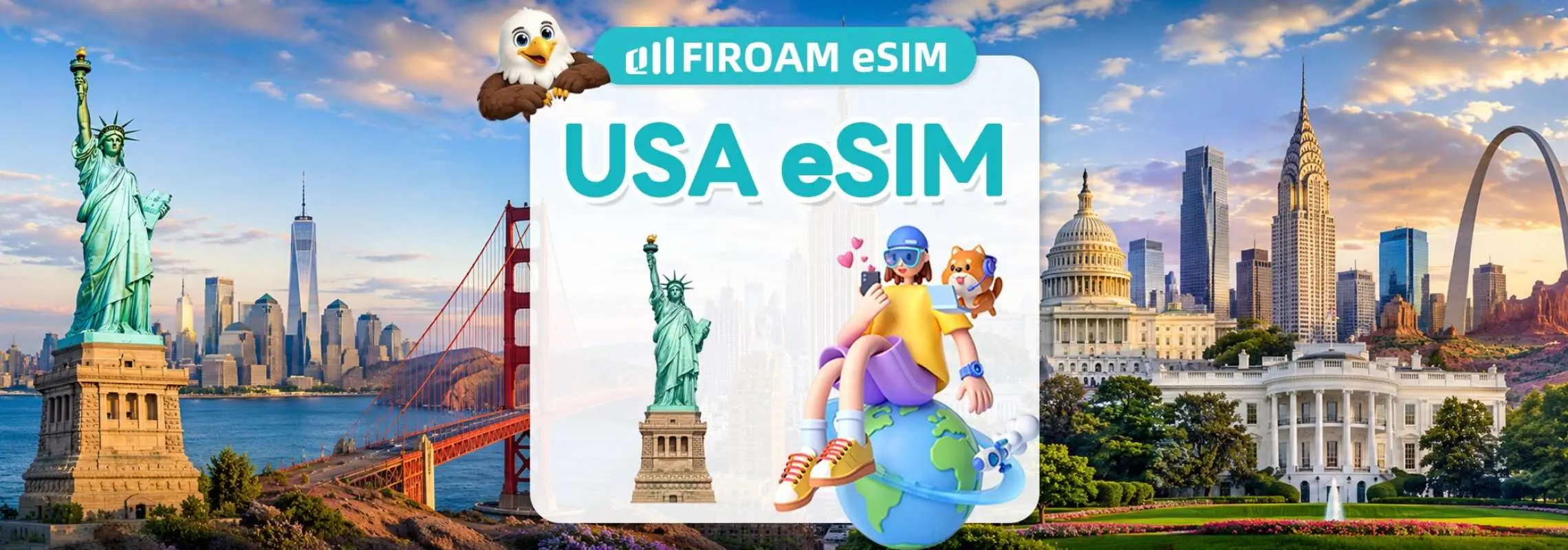 [50% Off% Off] US eSIM (including Hawaii) | 5G/4G network, 1-30 day eSIM | ChatGPT supported