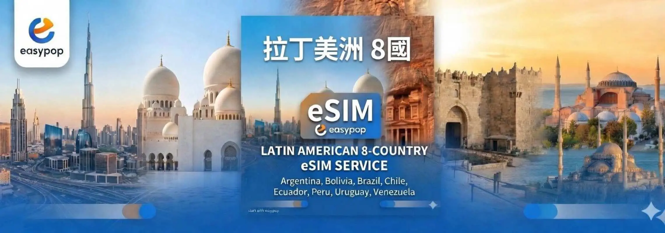 eSIM in multiple South American countries | 5G/4G network, 3-30 days | ChatGPT supported