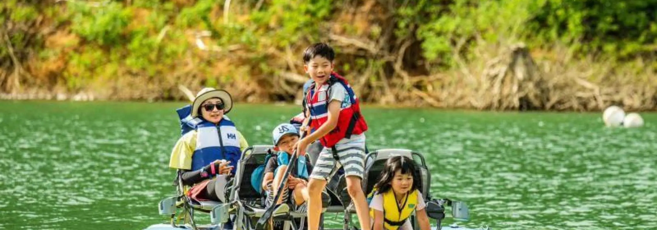 [Yamagata, Nishikawa Town] River activities + campfire live music + pedal kayak experience plan