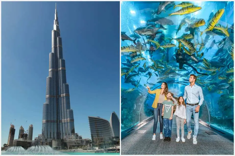 ドバイ 世界一高いビル ブルジュ・ハリファ＋ドバイ水族館の入場
