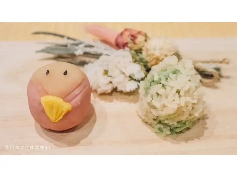東京 自分で作るお抹茶＋和三盆のお干菓子＋和菓子作り体験 中国語