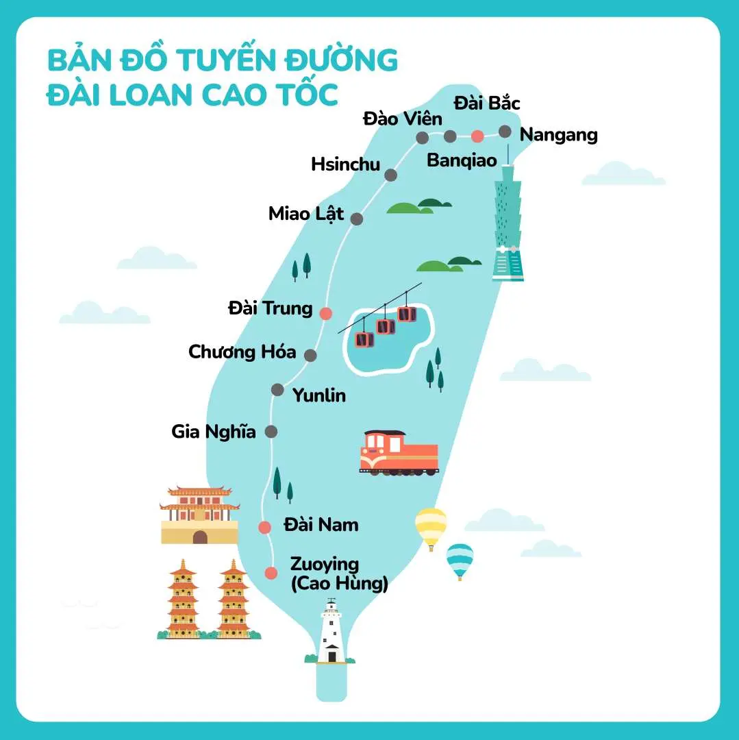 Vé Tàu Cao Tốc Đài Loan Một Chiều Dành Cho Khách Nước Ngoài [Mua 1 Tặng 1]