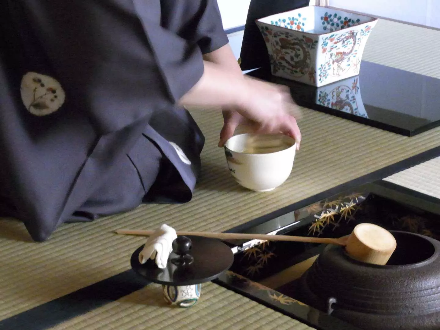 Observe the intricate steps to make tea