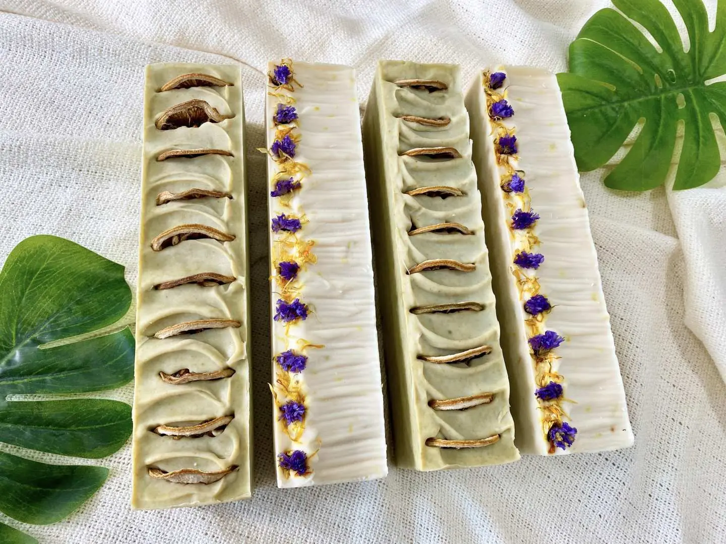 finished cold process soap bars