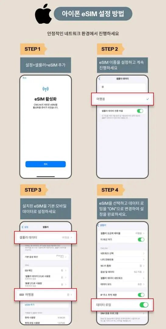 유럽 여러 국가 5G eSIM 커버리지 목록의 일본어 버전, 중앙 유럽, 북유럽, 동남 유럽 등 지원 국가 및 현지 통신사가 상세히 표시되어 광범위한 커버리지를 보장합니다.