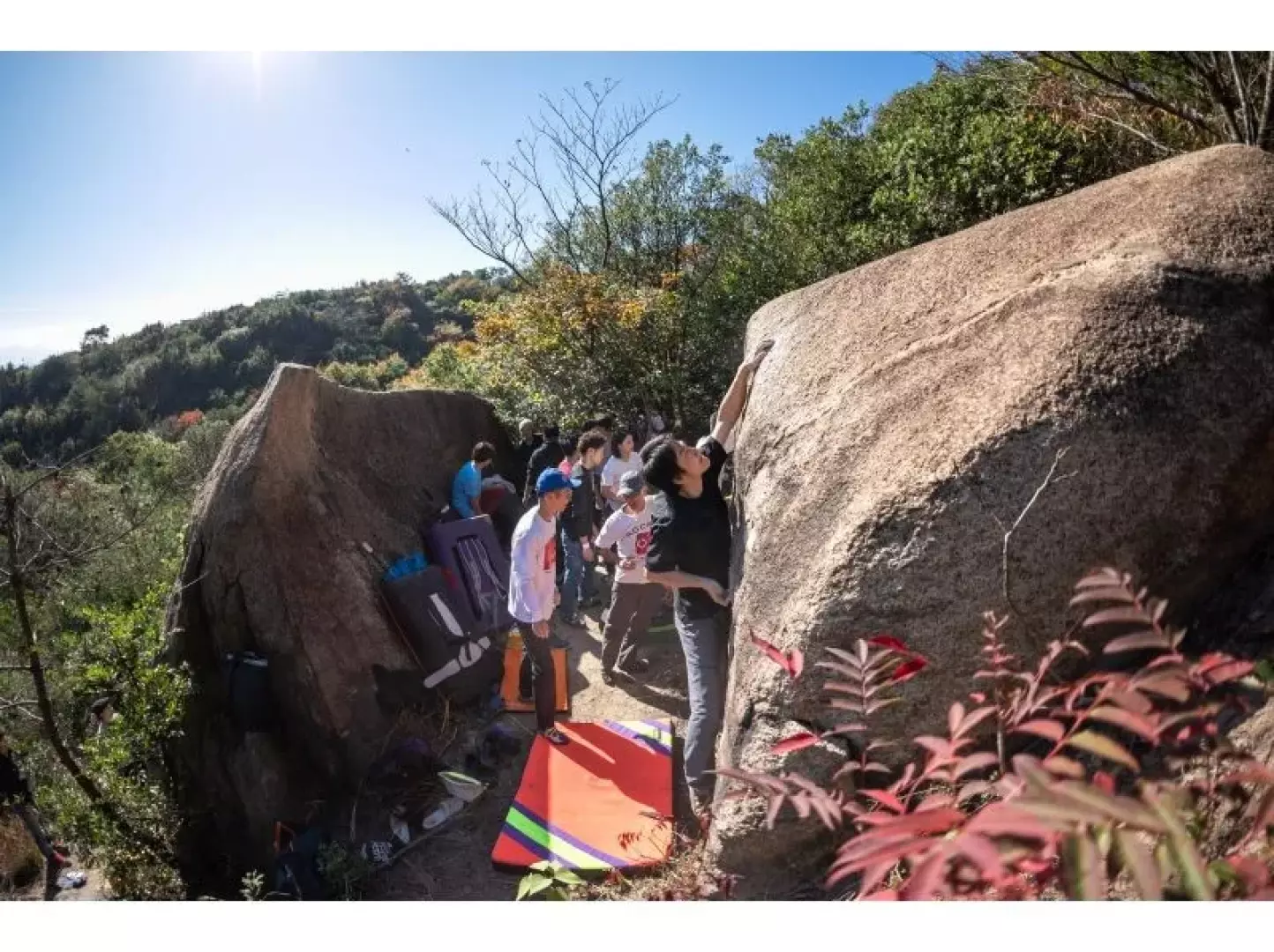 Climbing experience at Ojigadake.
After finishing, we headed to Tamano Climbing Community Space.