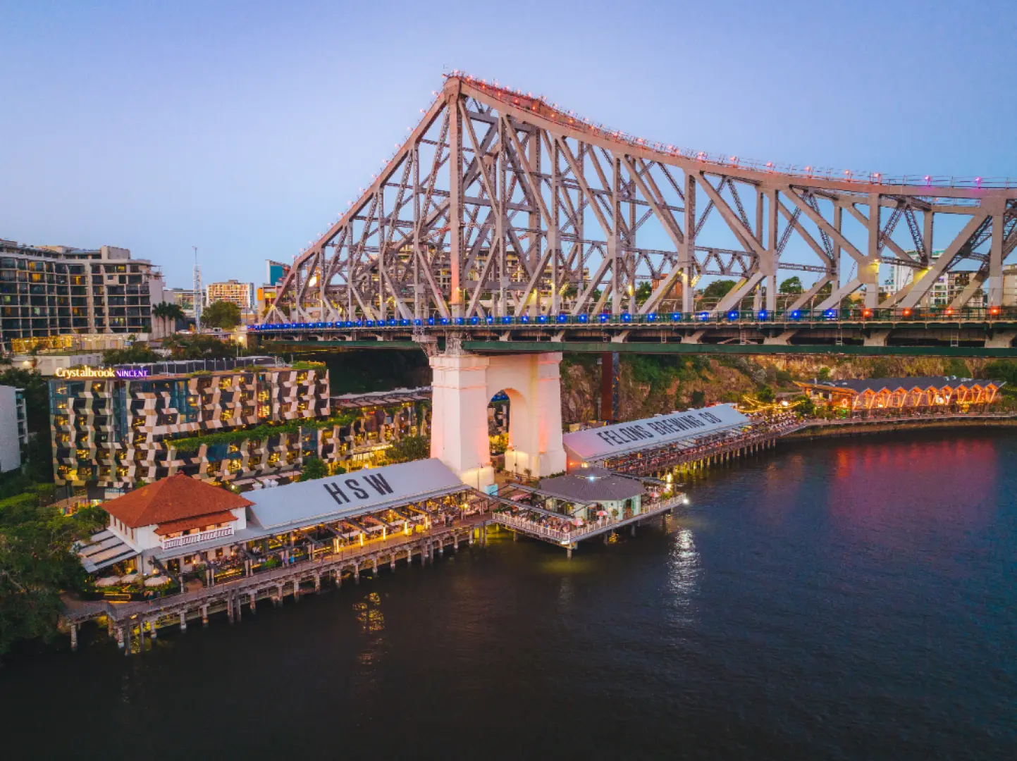 Relax and unwind on the riverfront at leisure and enjoy day turn to night