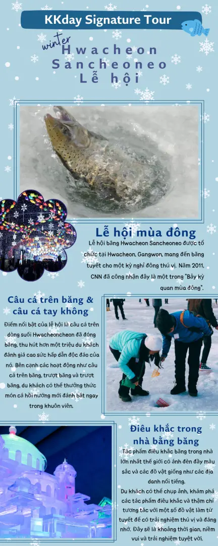 [Tour Tiêu Biểu KKday / Độc Quyền Mùa Đông] Tour Xe Buýt 1 Ngày đến Lễ Hội Băng Hwacheon Sancheoneo (Khởi hành từ Seoul) | Gangwon-do, Hàn Quốc