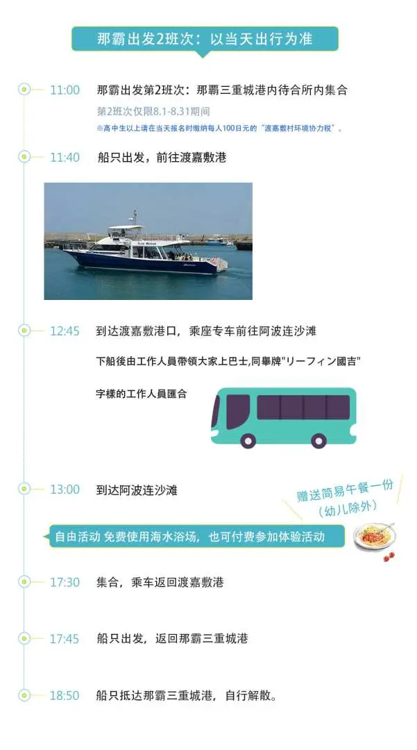 【2便目】＜那覇出発＞（8/1～8/31限定）浮潛可選（6周歲~59周歲）