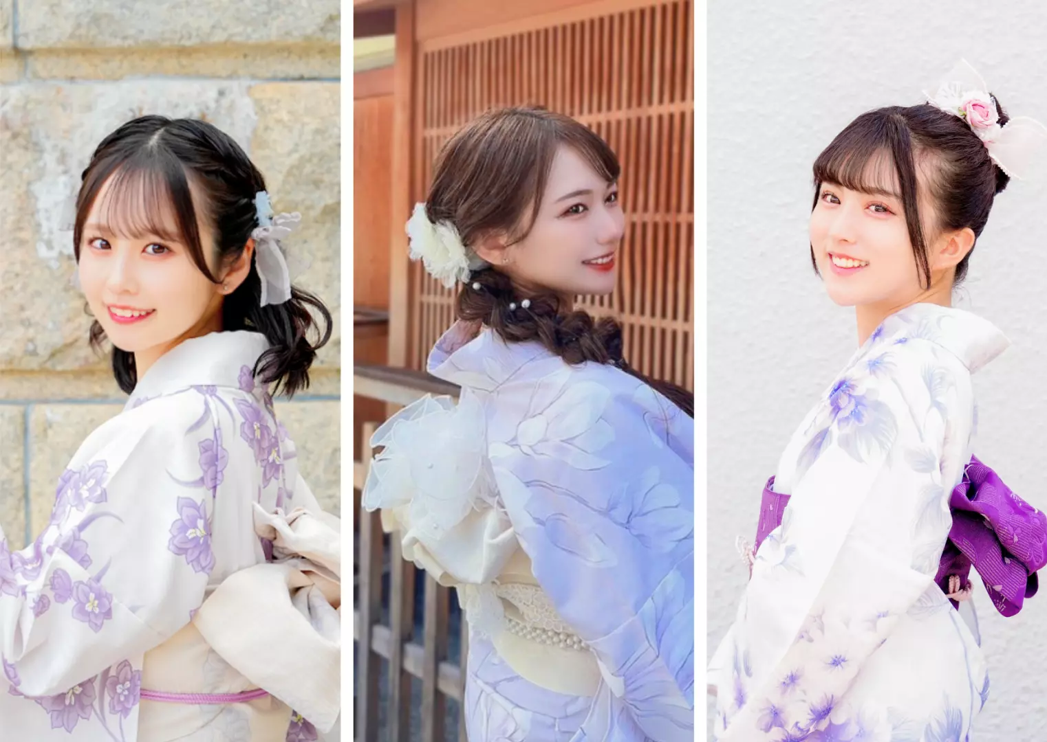 Women's Kimono/Yukata Plan: Choose your favorite kimono from a wide selection of designs and enjoy the kimono experience empty-handed.