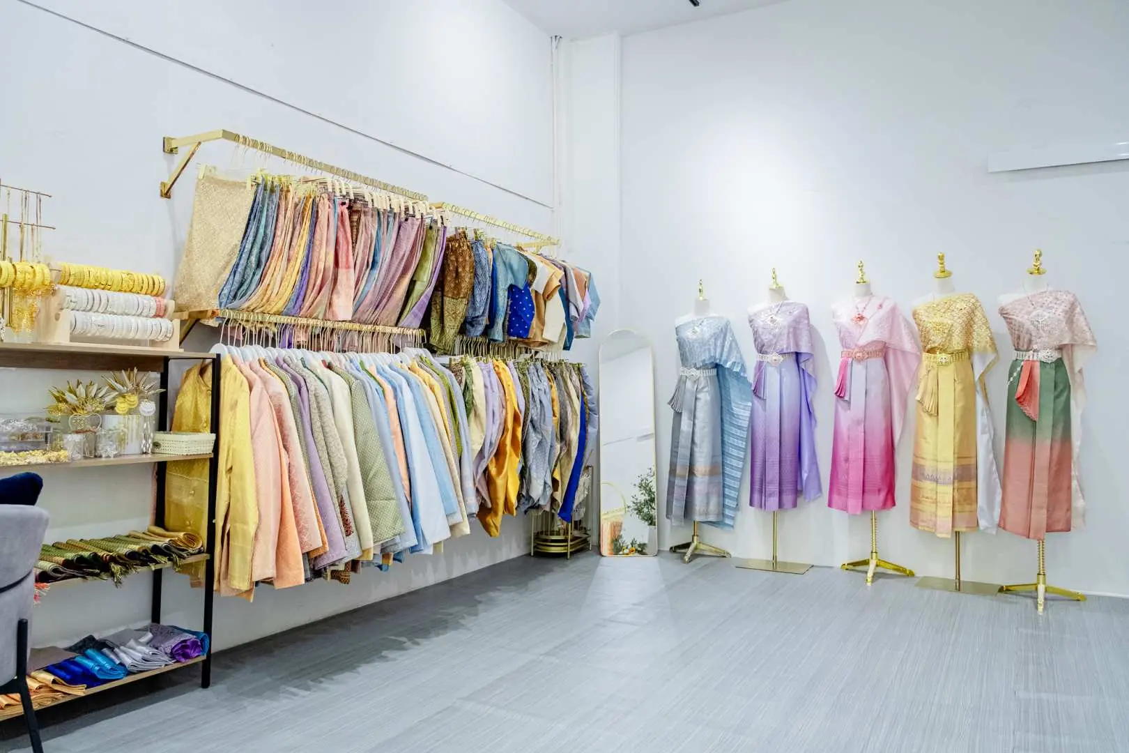 Choose from a selection of beautifully crafted traditional Thai costumes