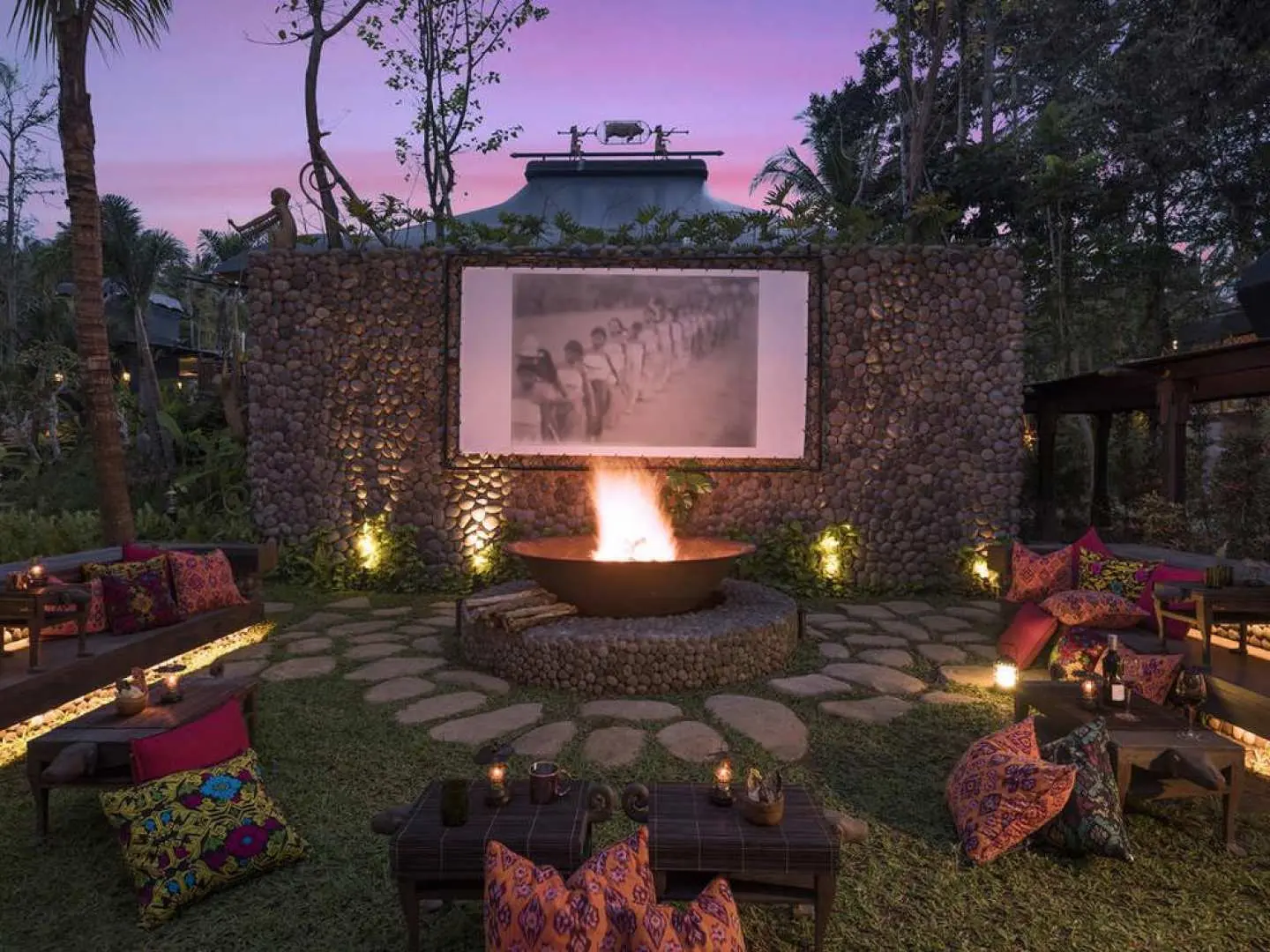 outdoor theater area