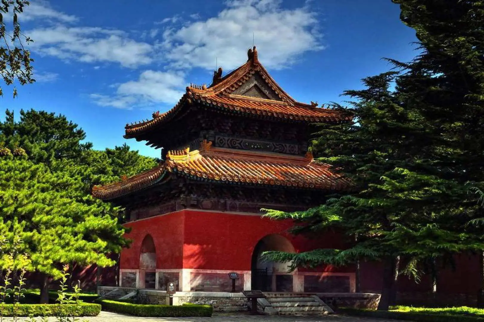 游览十三陵定陵景点