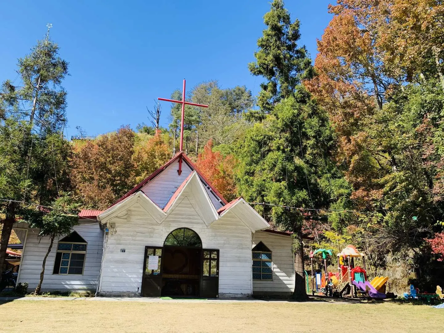 The tribe's only religious center, the unique church is worth a visit