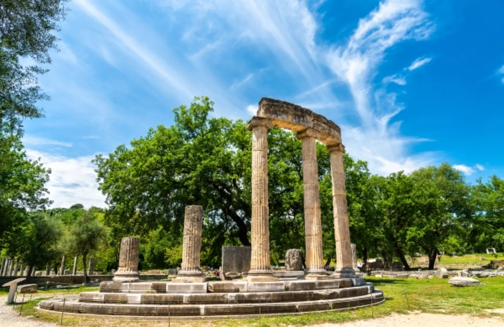 【卡塔科隆Katakolon〉33公里〉入●奧林匹亞考古遺跡Archaeological Site of Olympia〉入●考古博物館Archaeological Museum of Olympia】