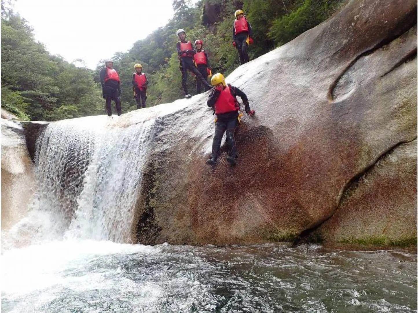 It's 4 meters high. It's more like falling than sliding...