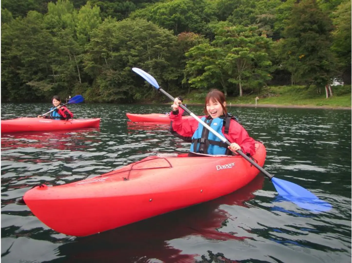 Water training. We will teach you the basics of kayaking. 
We will provide you with a stable kayak.