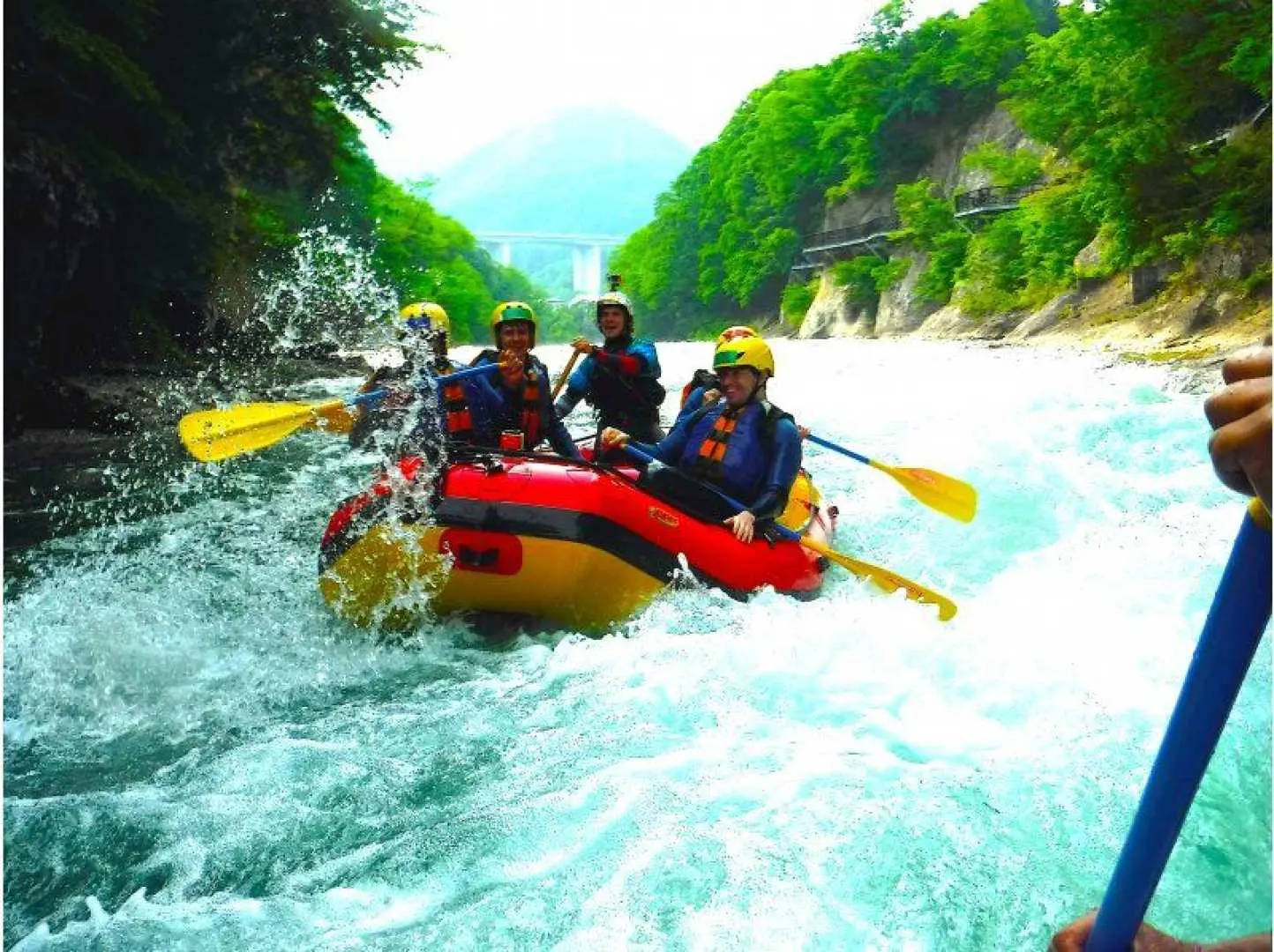 Lots of photos and video's while on the tour on the river photos. Photos taken by one of our guides on the Raft