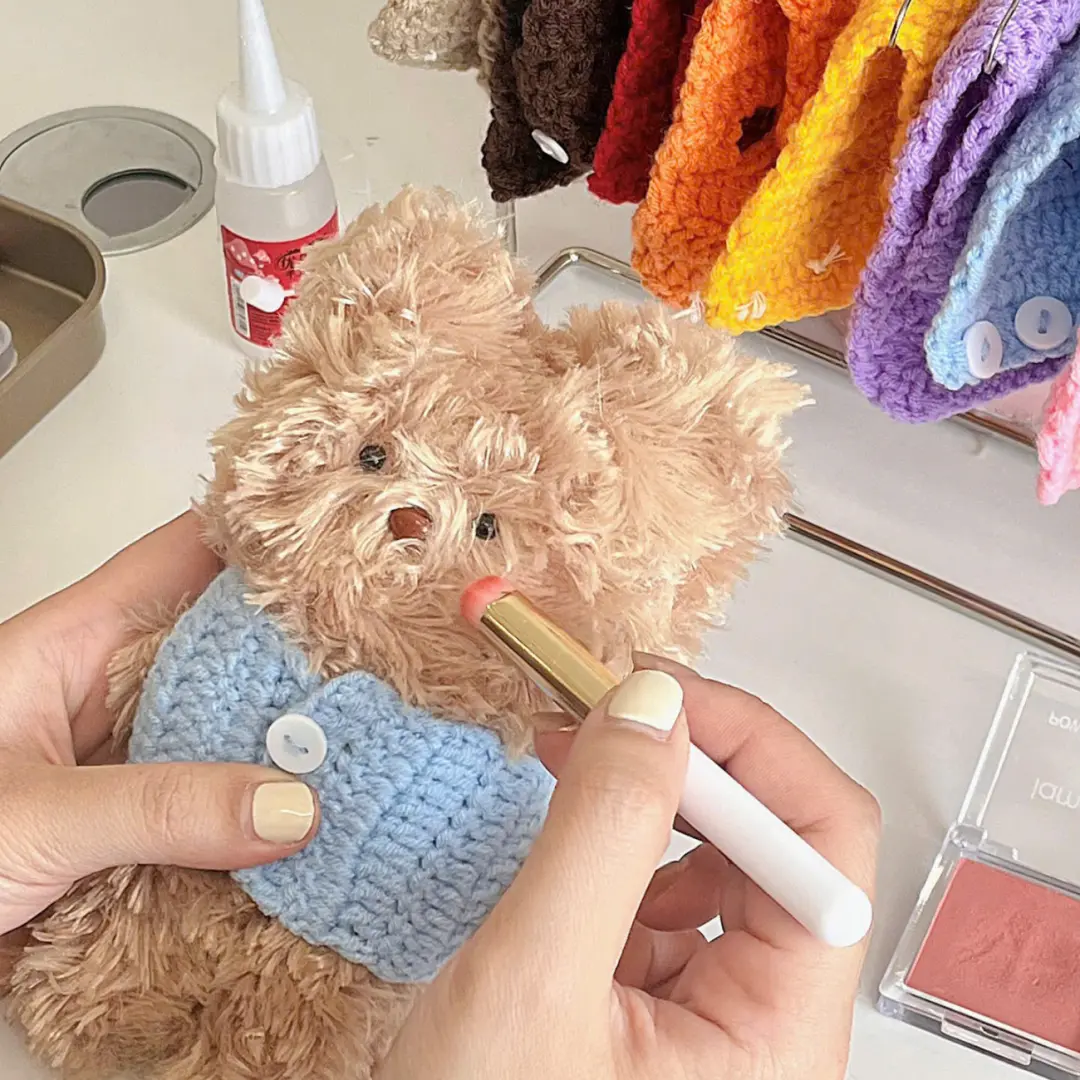 Add the finishing touches with cute clothes, bows, or tiny decorations to give your bear its own personality.