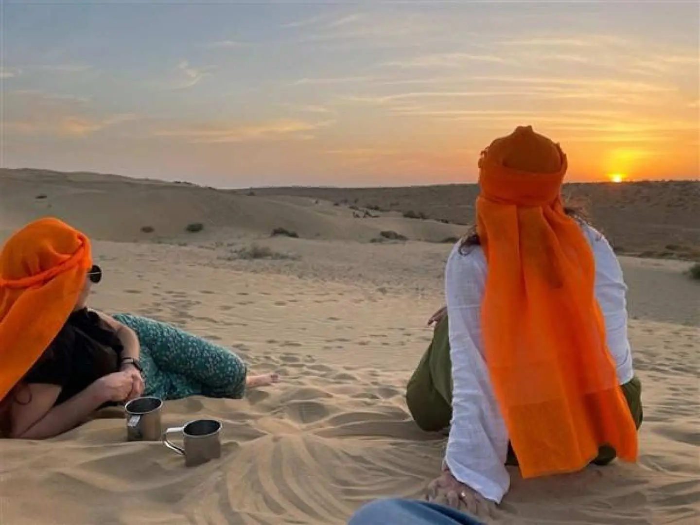 Arrived  in the thar desert and enjoy Tea with atmosphere of the thar desert.