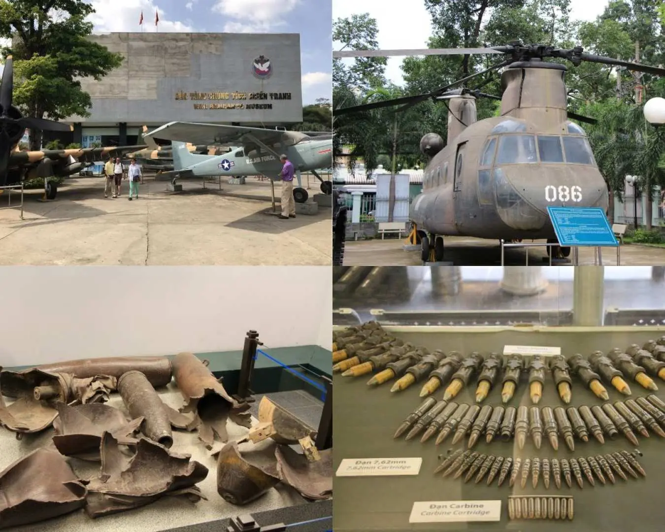 【戰爭遺跡博物館】是了解越南近代歷史的重要場域，館內透過珍貴照片、文獻與實物展品，戶外展示的戰機、坦克與直升機，更讓人直觀感受戰爭的殘酷與歷史的重量，是一處發人深省的歷史教育據點。