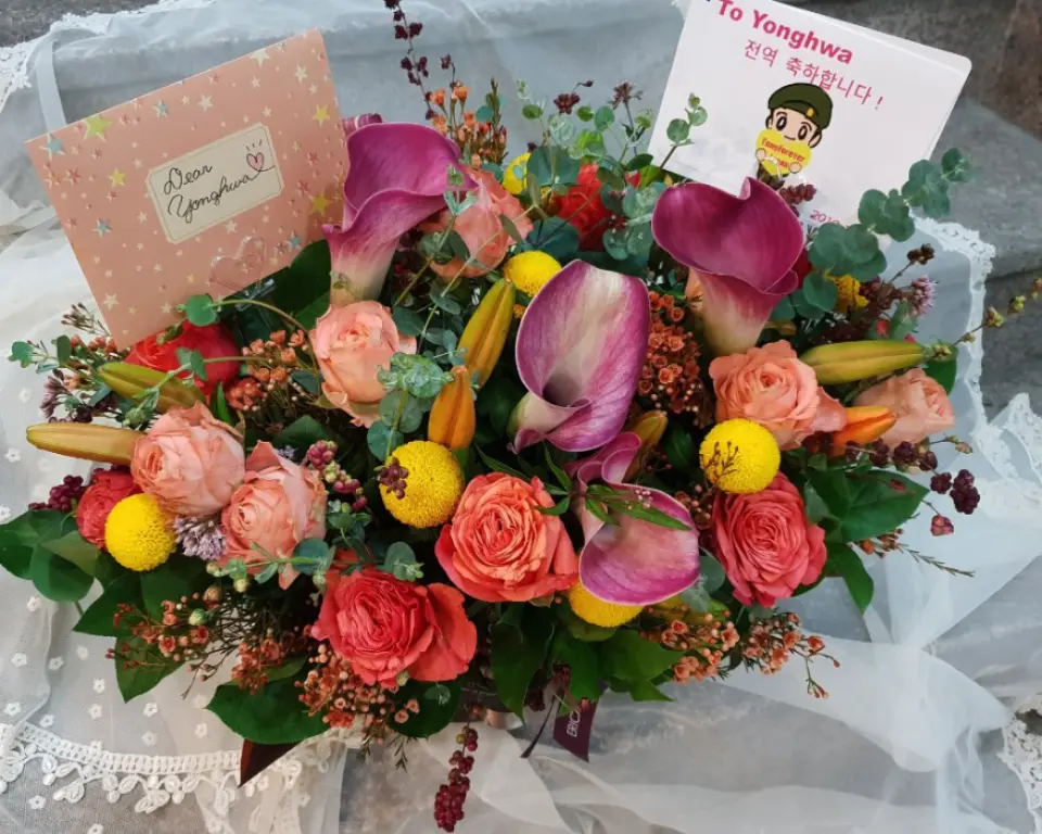 除隊のお祝いメッセージカード（12 cm x 9 cm）