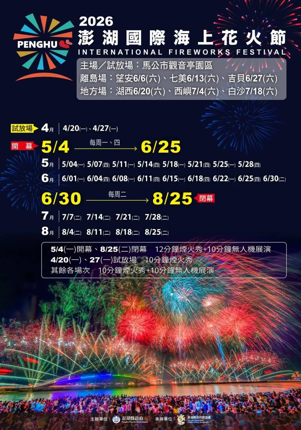 2026澎湖花火節場次