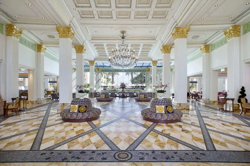 Marvel at the grand lobby