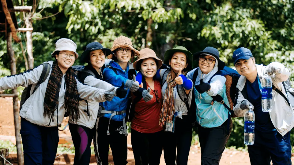 At noon, have lunch and meet the station's rangers. After a rest, start the trekking trip into the forest.