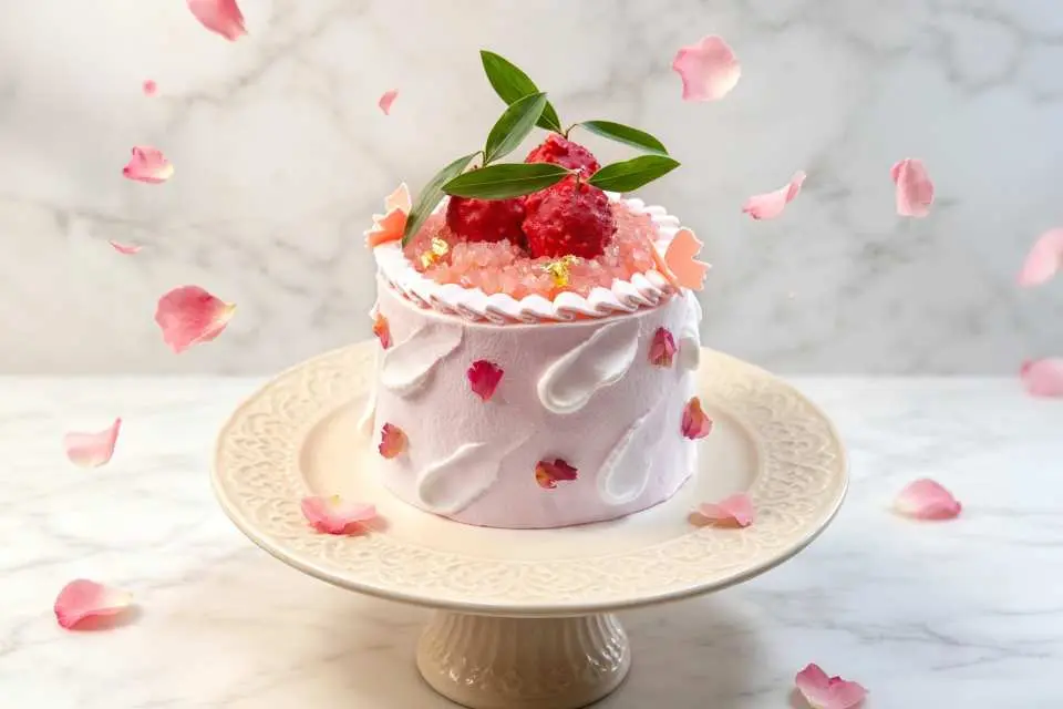Limited Time Offer in July: Lychee Rose Cream Cake (1lb)