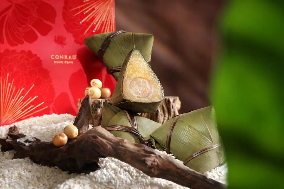 Mini Rice Dumplings with Lotus Seed Paste