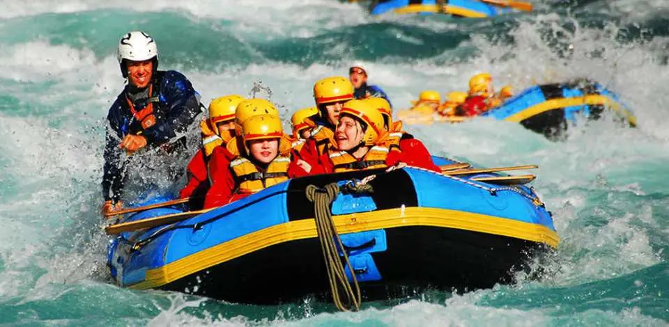 Travel through six separate rapid sections