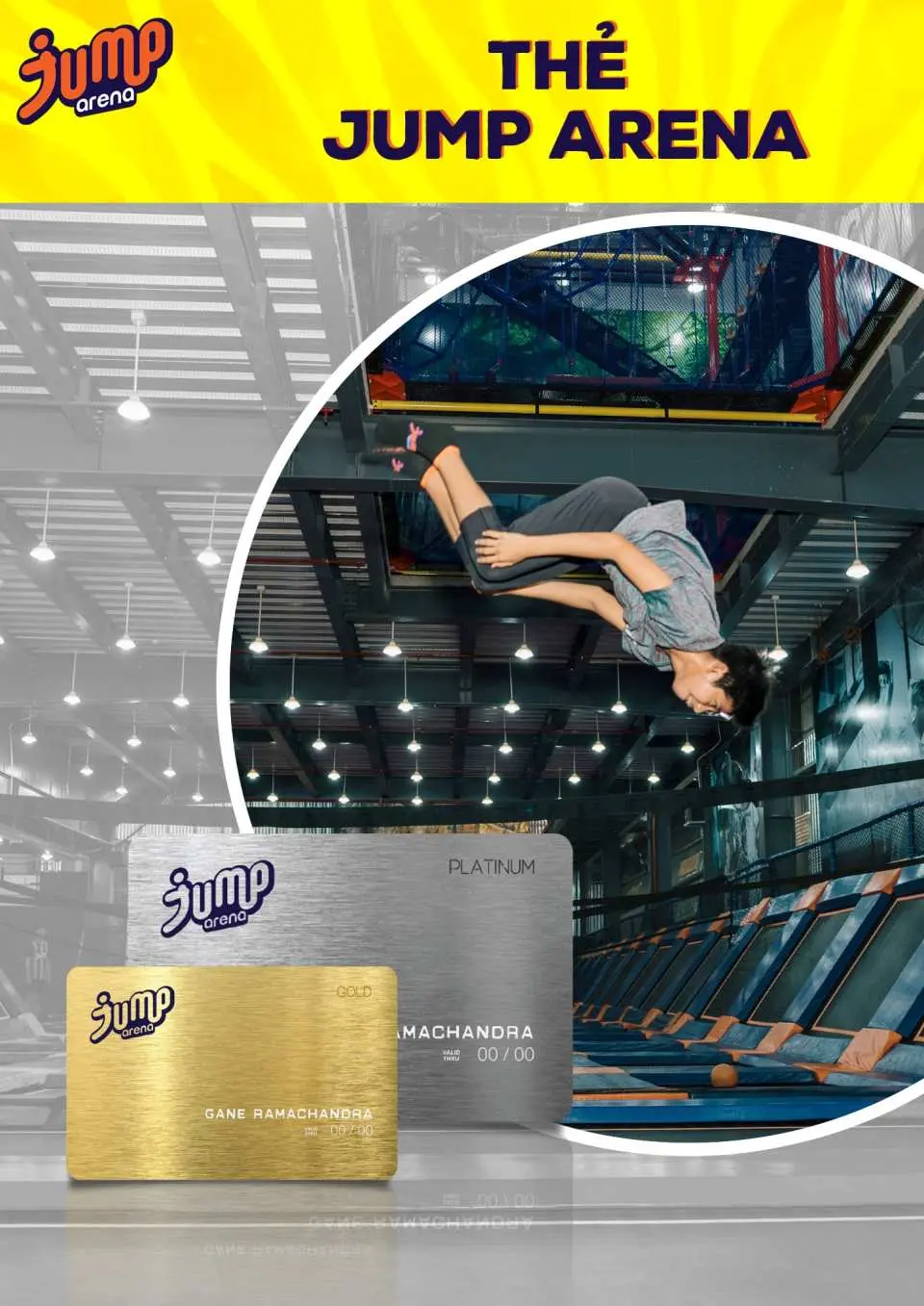Hãy sở hữu ngay thẻ đa năng Jump Arena để tận hưởng những ưu đãi tốt nhất!