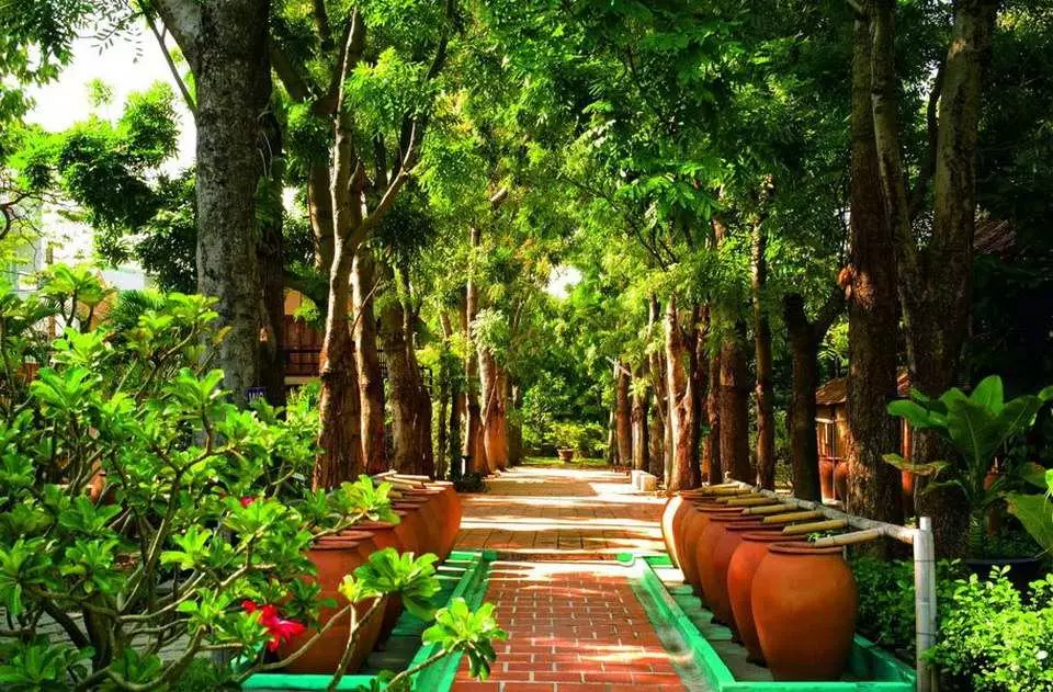 Chiêm ngưỡng những hàng cây xà cừ như trên đường phố Sài Gòn xưa, hay hai hàng lu hứng nước mưa truyền thống của miền Tây Nam Bộ, nhà truyền thống kiểu Huế, nhà sàn Tây Nguyên hay không gian văn hóa Nhật Bản (khu tắm Onsen, khu trà đạo, chỗ bắn cung, v.v).