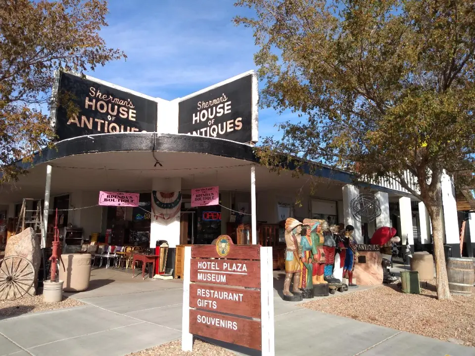 Sherman's House of Antiques in Boulder City, filled with unique items, a must-visit shop on your self-guided tour to explore Hoover Dam history and local treasures.