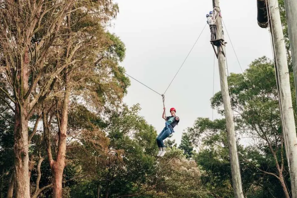 120m long zip line