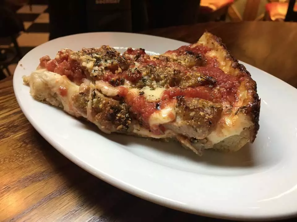 Indulge in a Russo sausage slice at Labriola