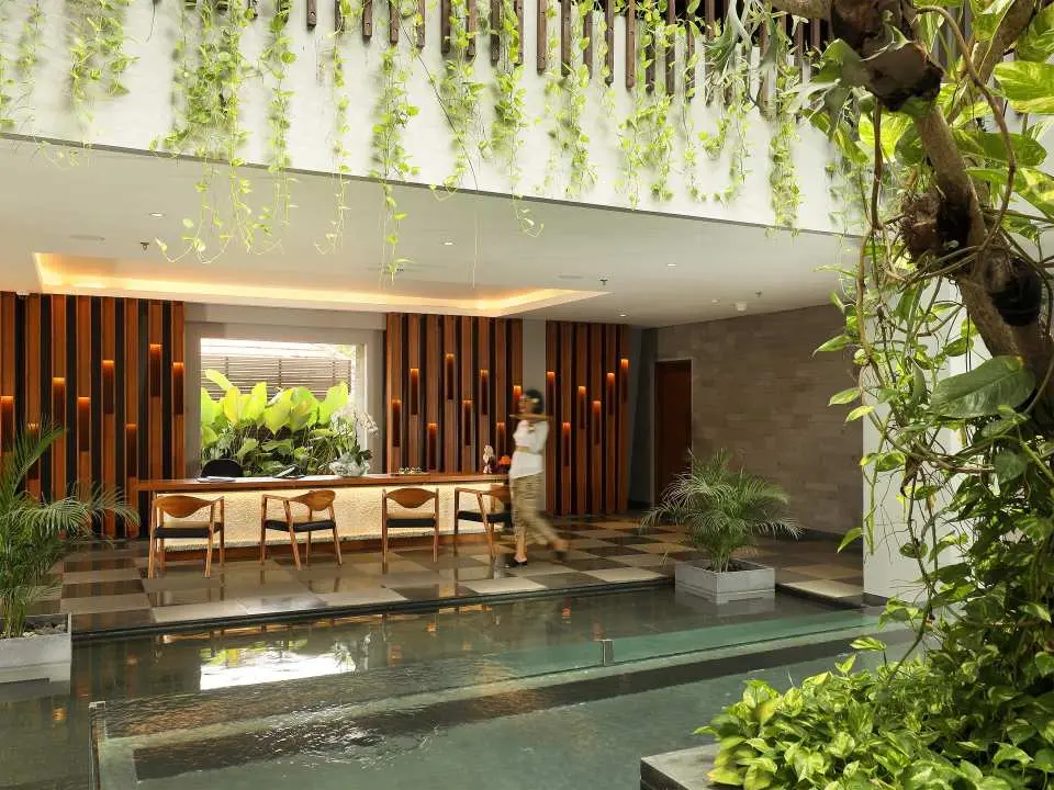 Step into tranquility at The Spa at Maya Sanur, where lush greenery and elegant design welcome you into a world of rejuvenation and luxury.