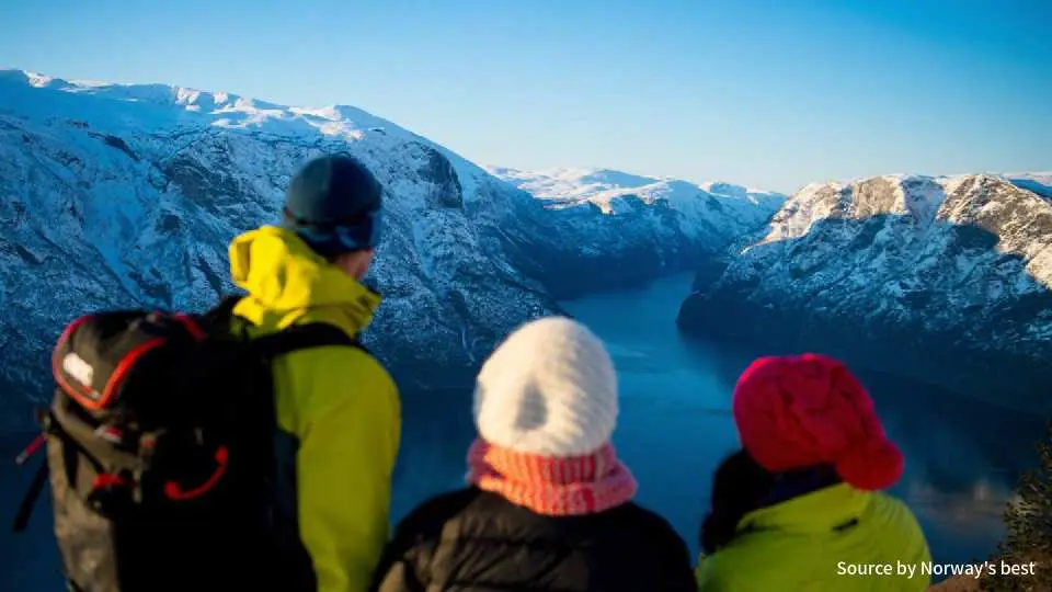 アウルランフィヨルド (Aurlandfjord) や山々の息をのむような景色をお楽しみください