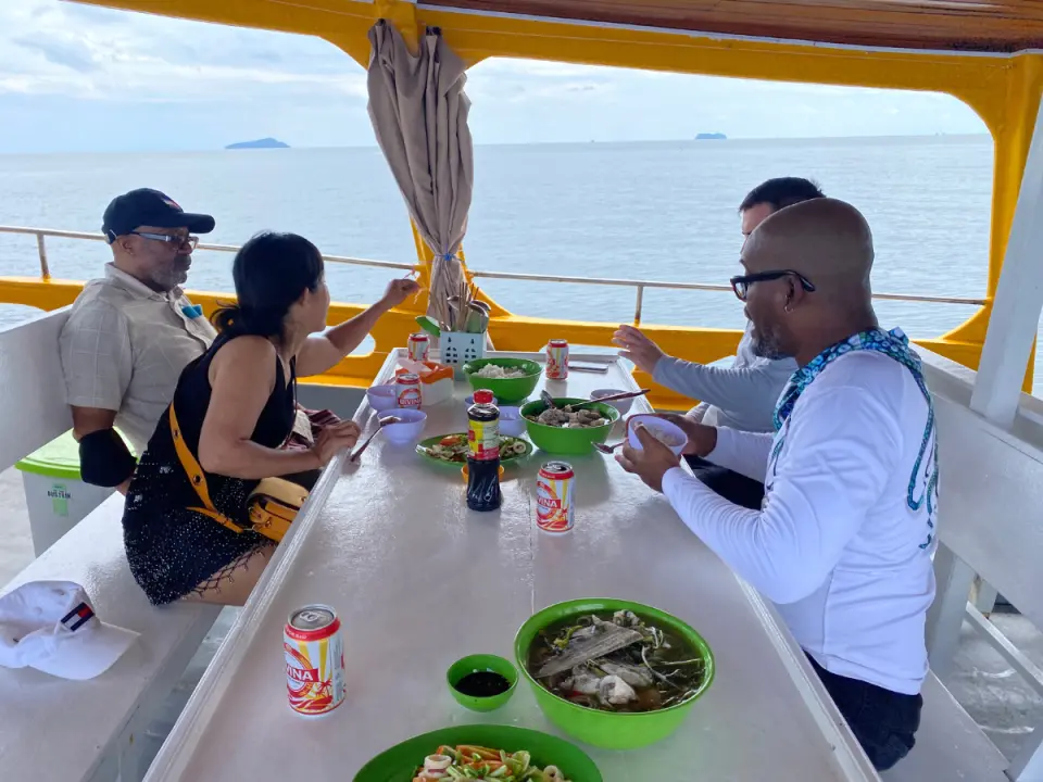 Have lunch to enjoy our prize and you can continue fishing.
