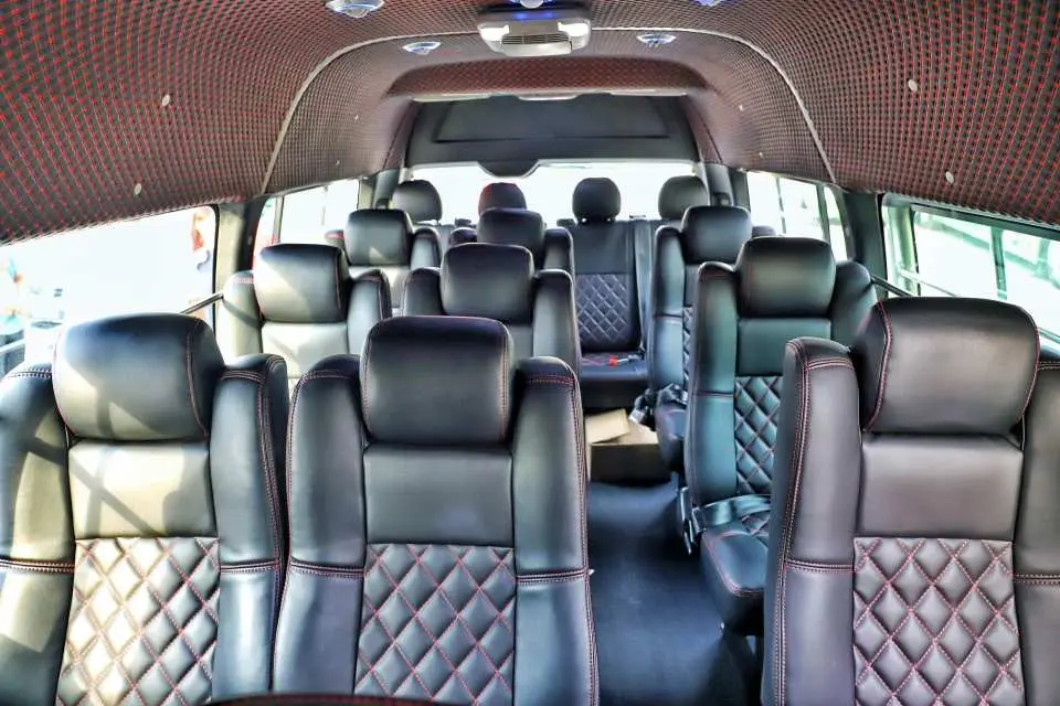 Enjoy ample space and comfort with the Premium Van interior
