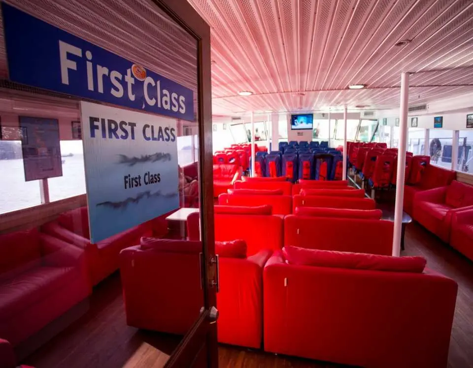 interior of boat