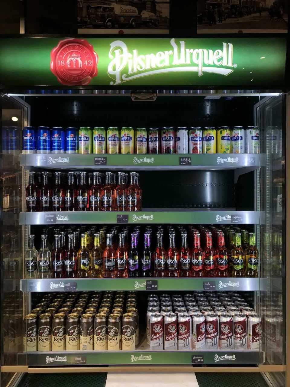 Inside the Pilsner Brewery Souvenir Center