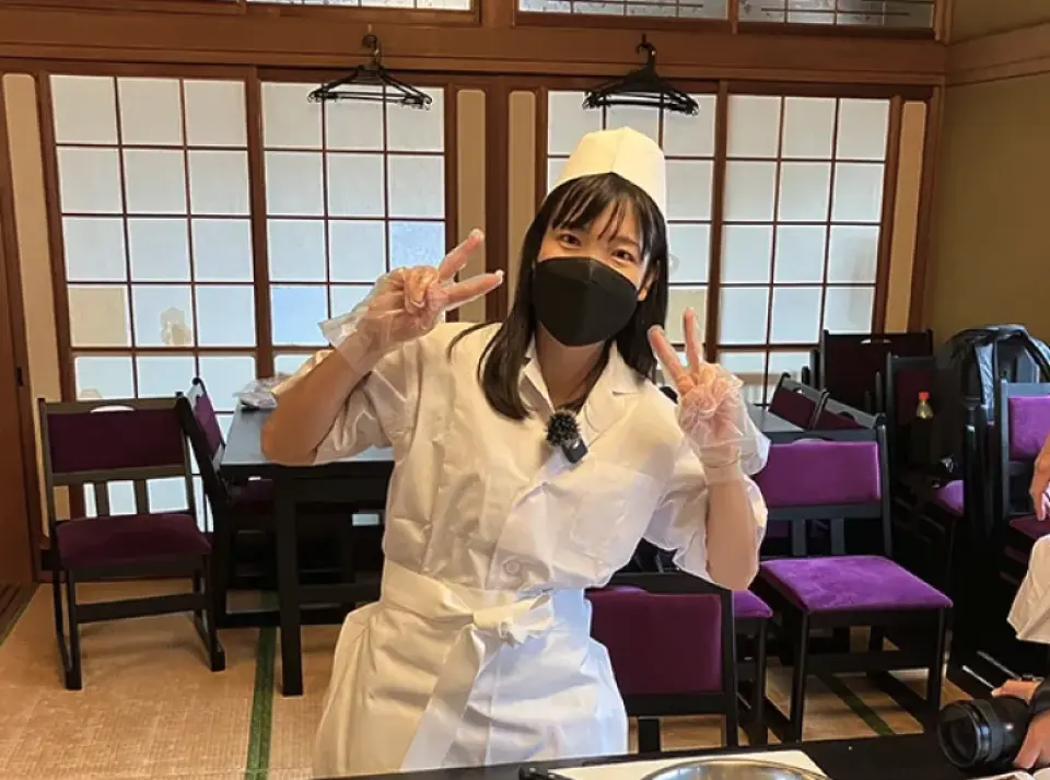 いずれも調理長がそばにいて調理を行うので、安全です。